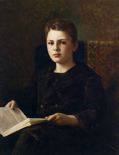 Portrait of the Young Oskar von Fraenkel by Ignace Spiridon